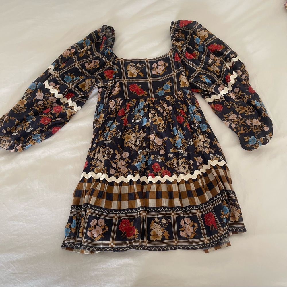 Spell Floral Patchwork Mini Dress - Multicolor - image 5